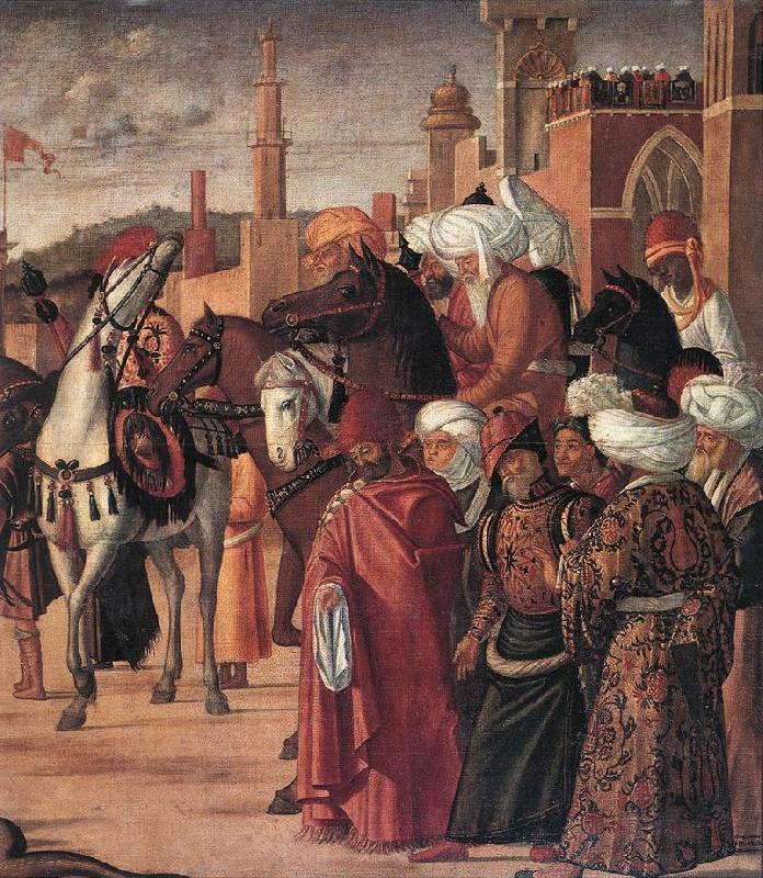CARPACCIO, Vittore The Triumph of St George (detail) fsg Germany oil painting art